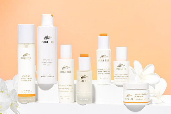 Pure Fiji body care products used at Glowe Aesthetics, Wellington